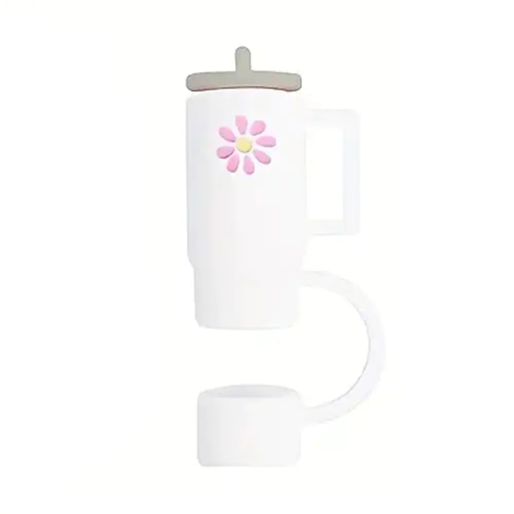 3D Cartoon Dust Cap for Milk Tea Straws and Bottles