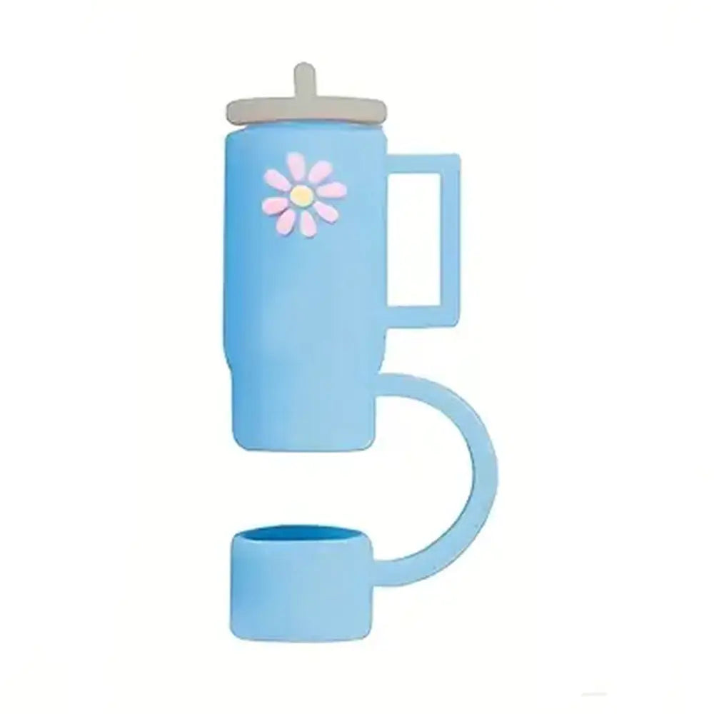 3D Cartoon Dust Cap for Milk Tea Straws and Bottles