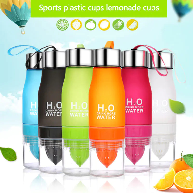Sports Plastic Lemon Water Bottle