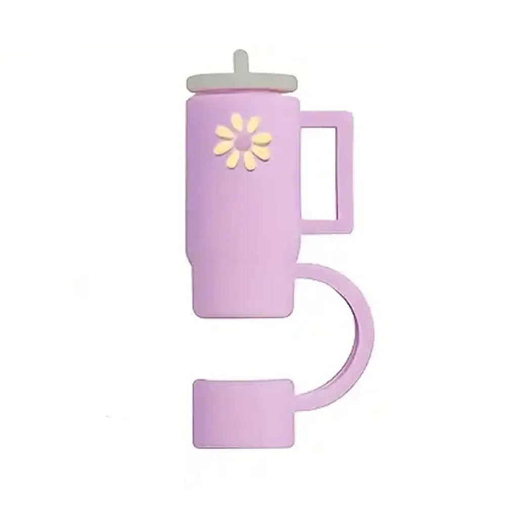 3D Cartoon Dust Cap for Milk Tea Straws and Bottles